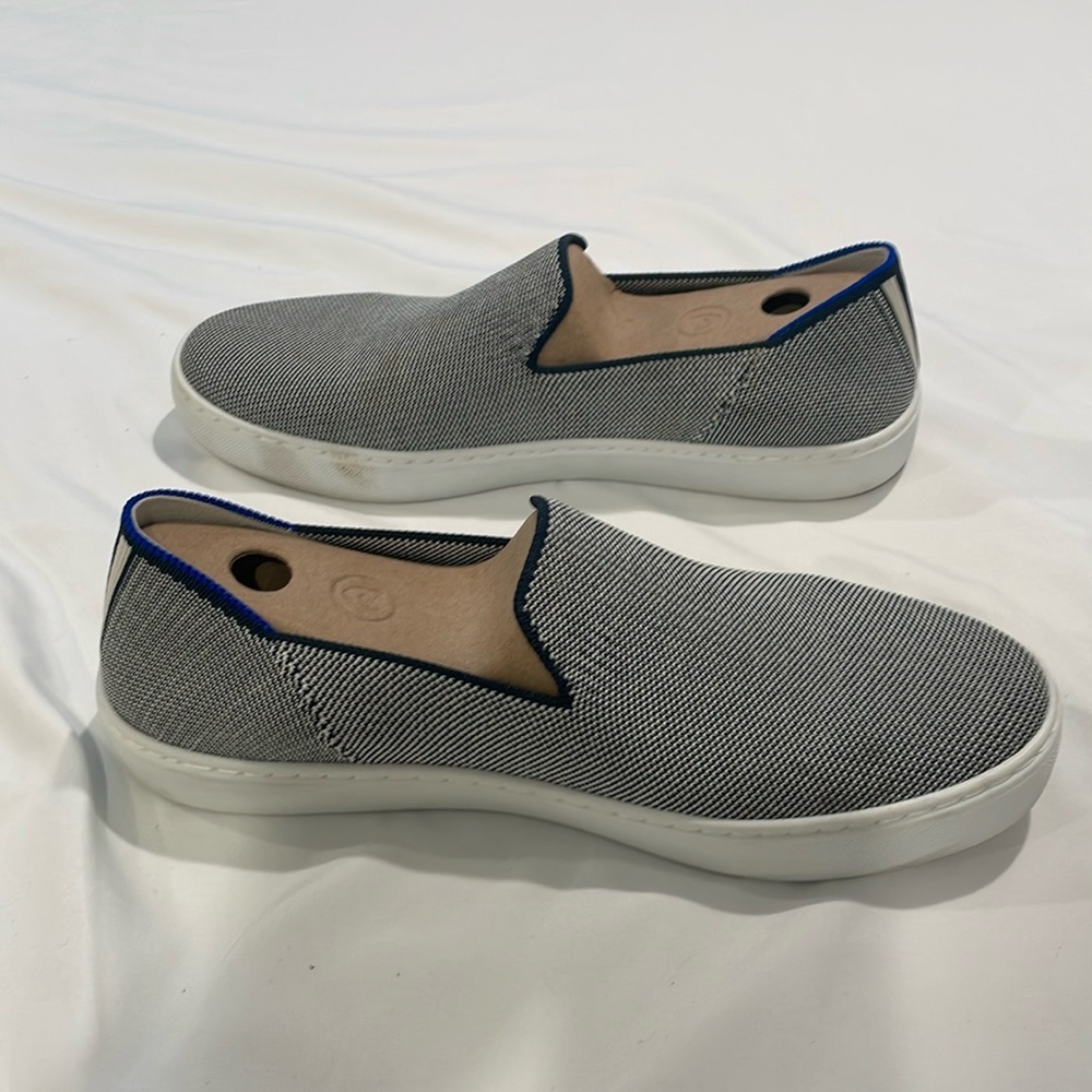 Navy Rothys slip sneakers size 9 GUC